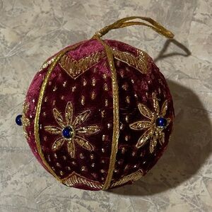 Vintage Velvet Christmas Ornament